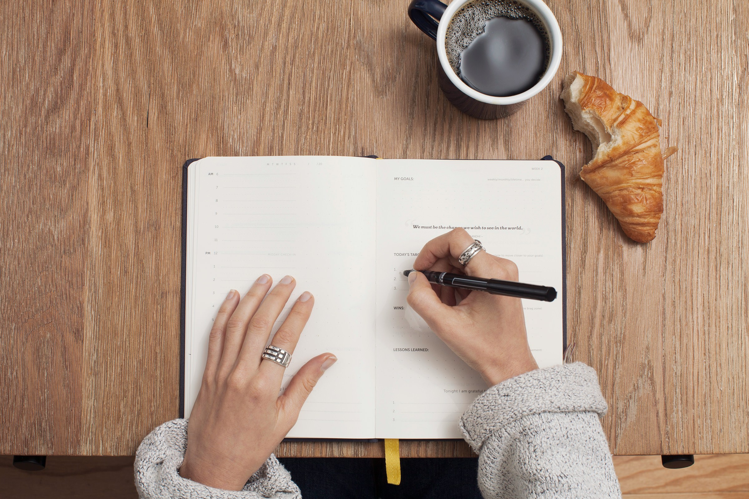 goal writing in journal